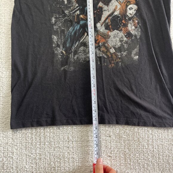 Y2K Justice League Deathstroke Harley Quinn Shirt Adult Medium Black Faded Tee - Picture 10 of 16